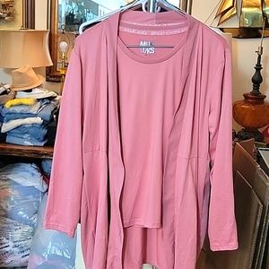 The original Muk Luks casual wear top & sweater combo